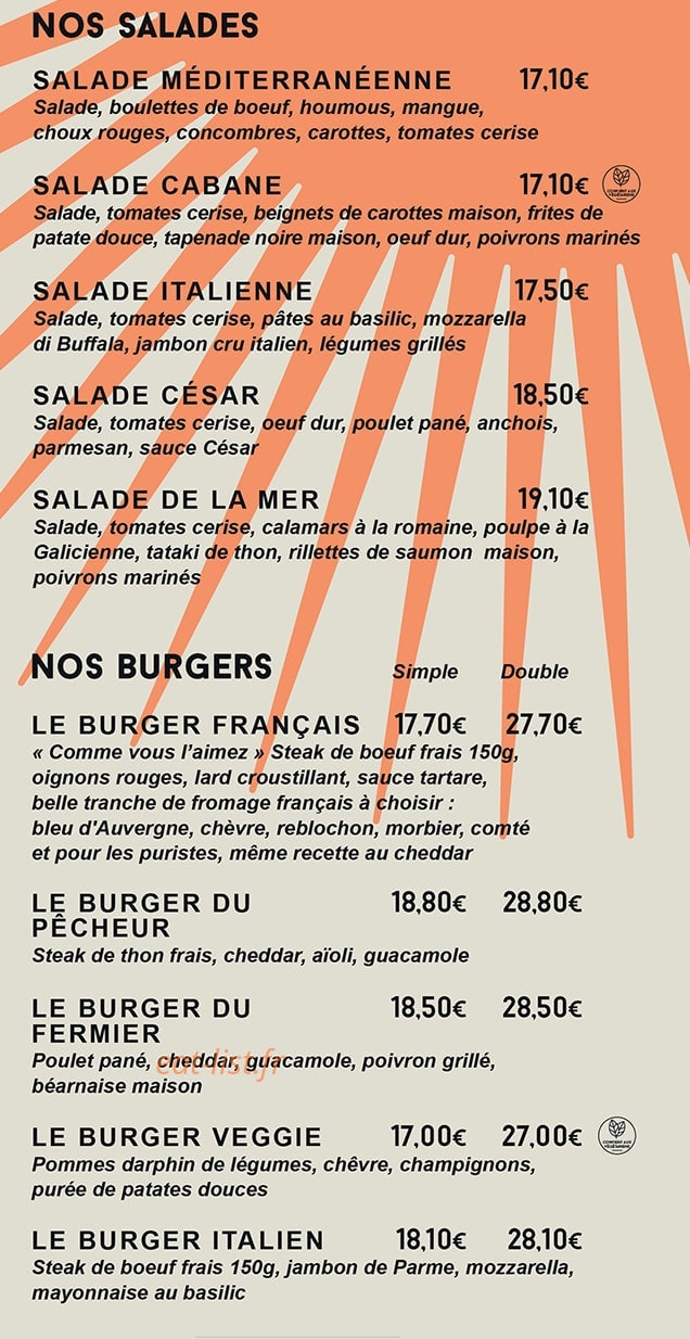 La Cabane — carte page 2