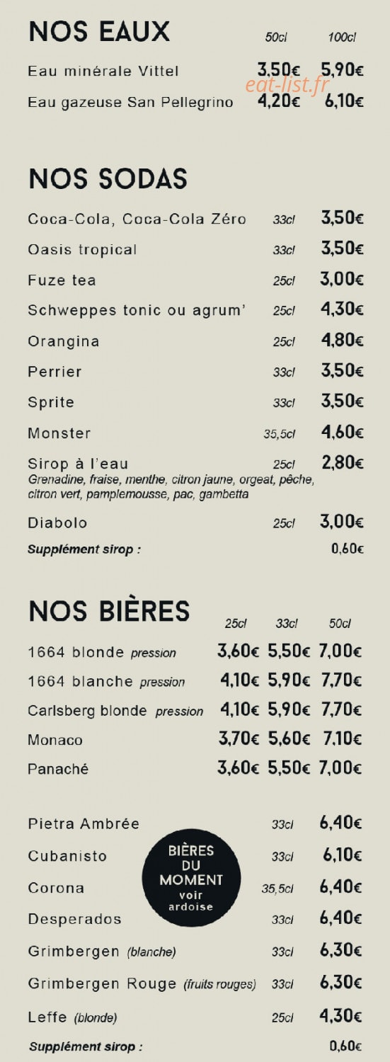 La Cabane — carte page 4