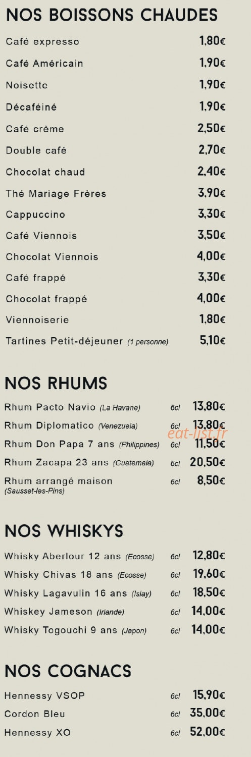La Cabane — carte page 6