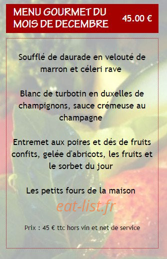 Restaurant Les Girelles — carte page 5