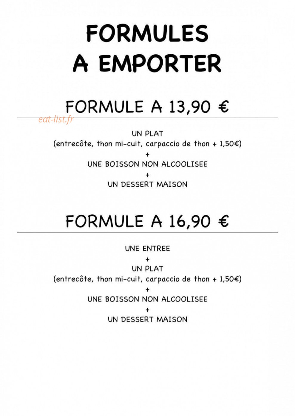 Snack chez Fanny — carte page 3