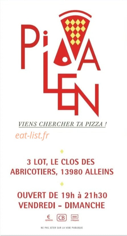 Pizza len — carte page 1