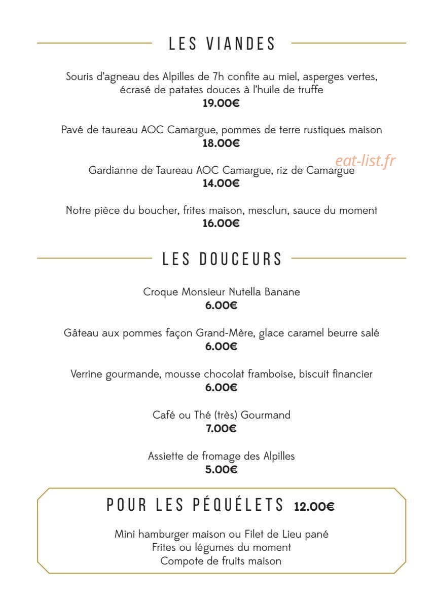 Le Bel Oustau — carte page 3