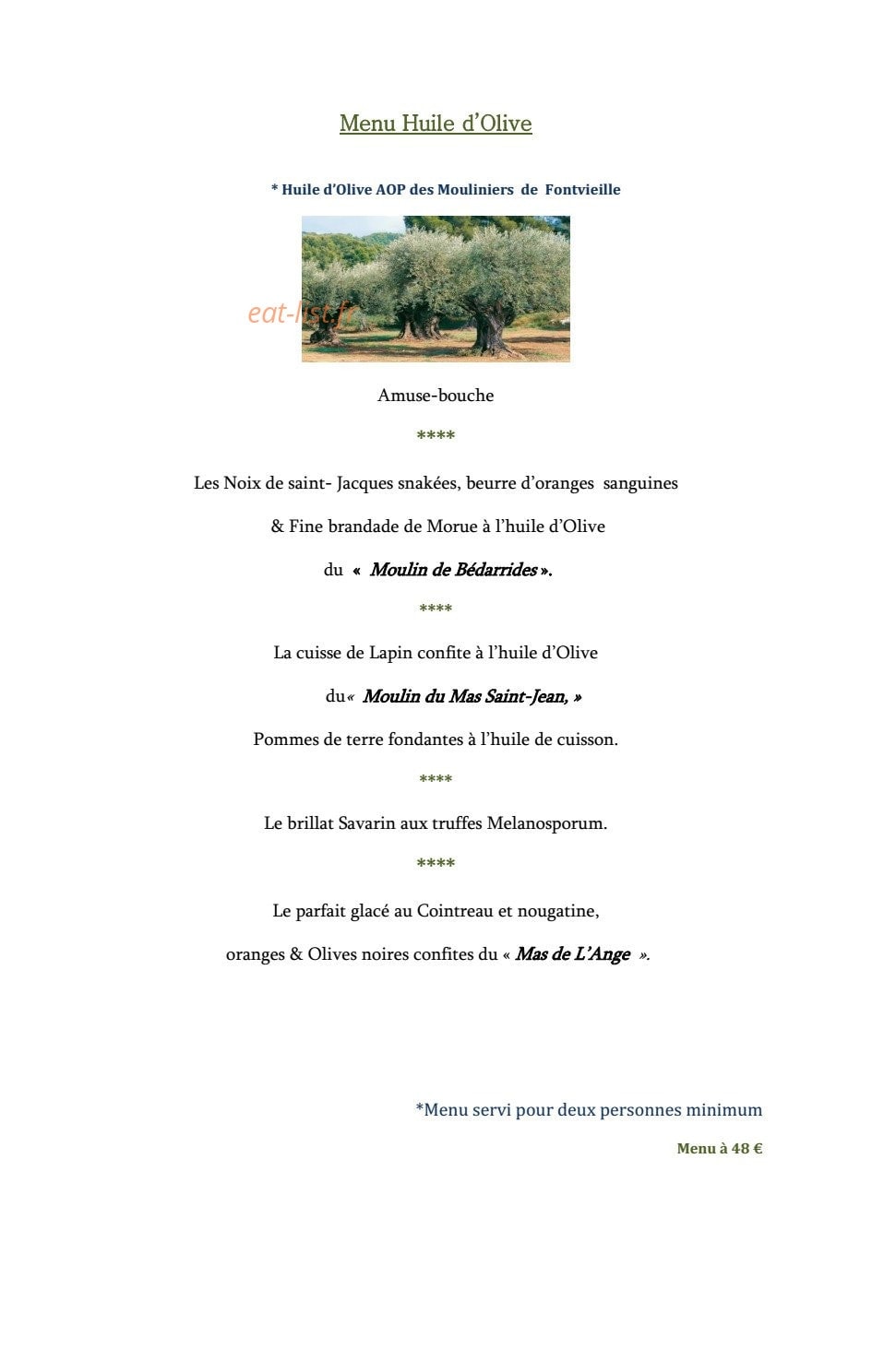 Le Patio — carte page 3