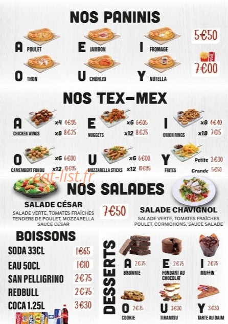 alphabet pizza — carte page 2