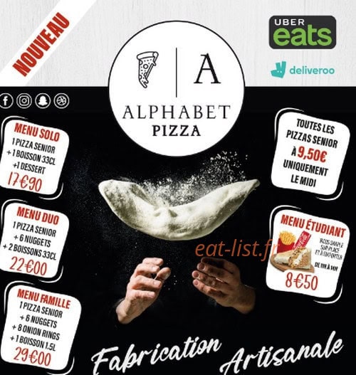 alphabet pizza — carte page 1