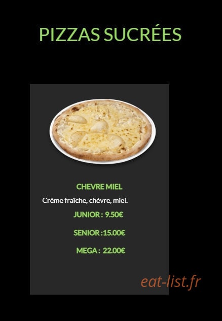 Andiamo Pizza — carte page 7