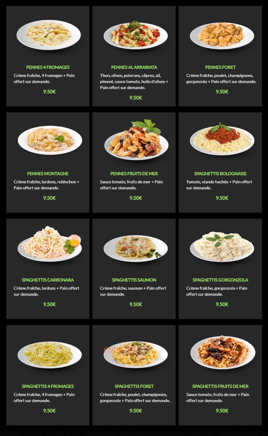 Andiamo Pizza — carte page 14