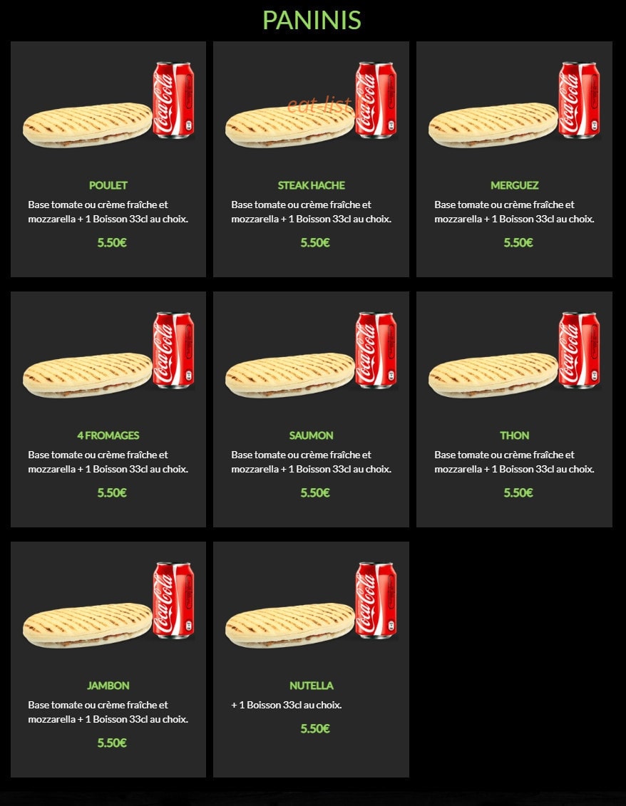 Andiamo Pizza — carte page 10