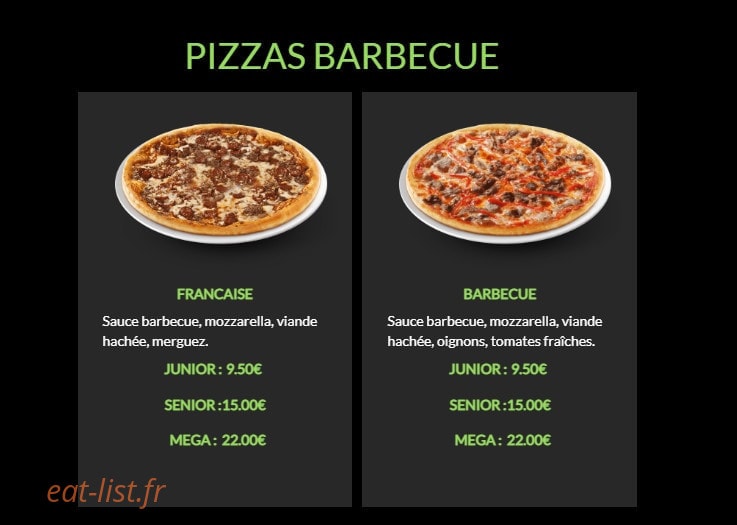 Andiamo Pizza — carte page 6