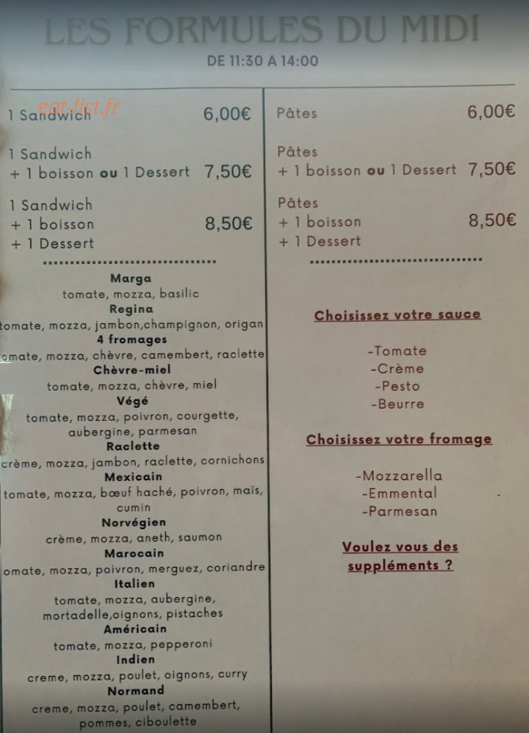 Au coin de la rue — carte page 1