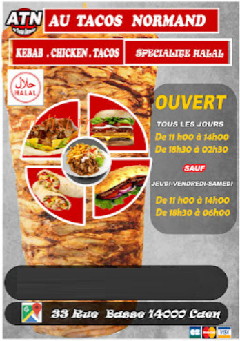 Au Tacos Normand — carte page 1