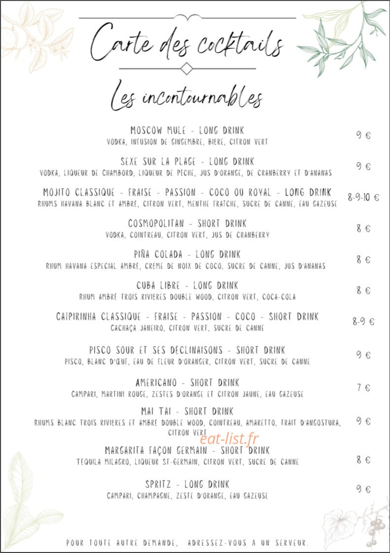 Bonjour Bonsoir — carte page 3