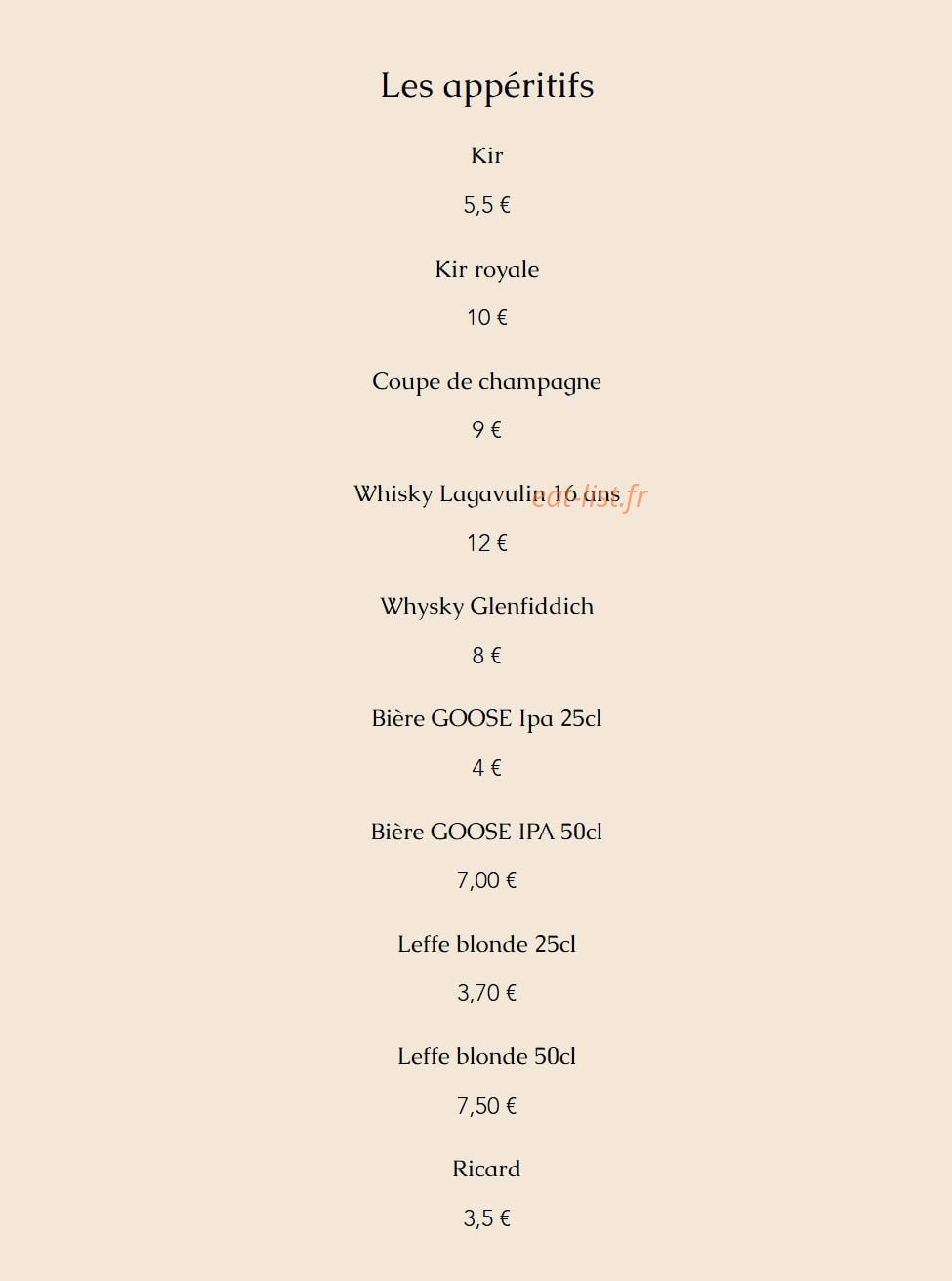Brunch des Quais — carte page 6