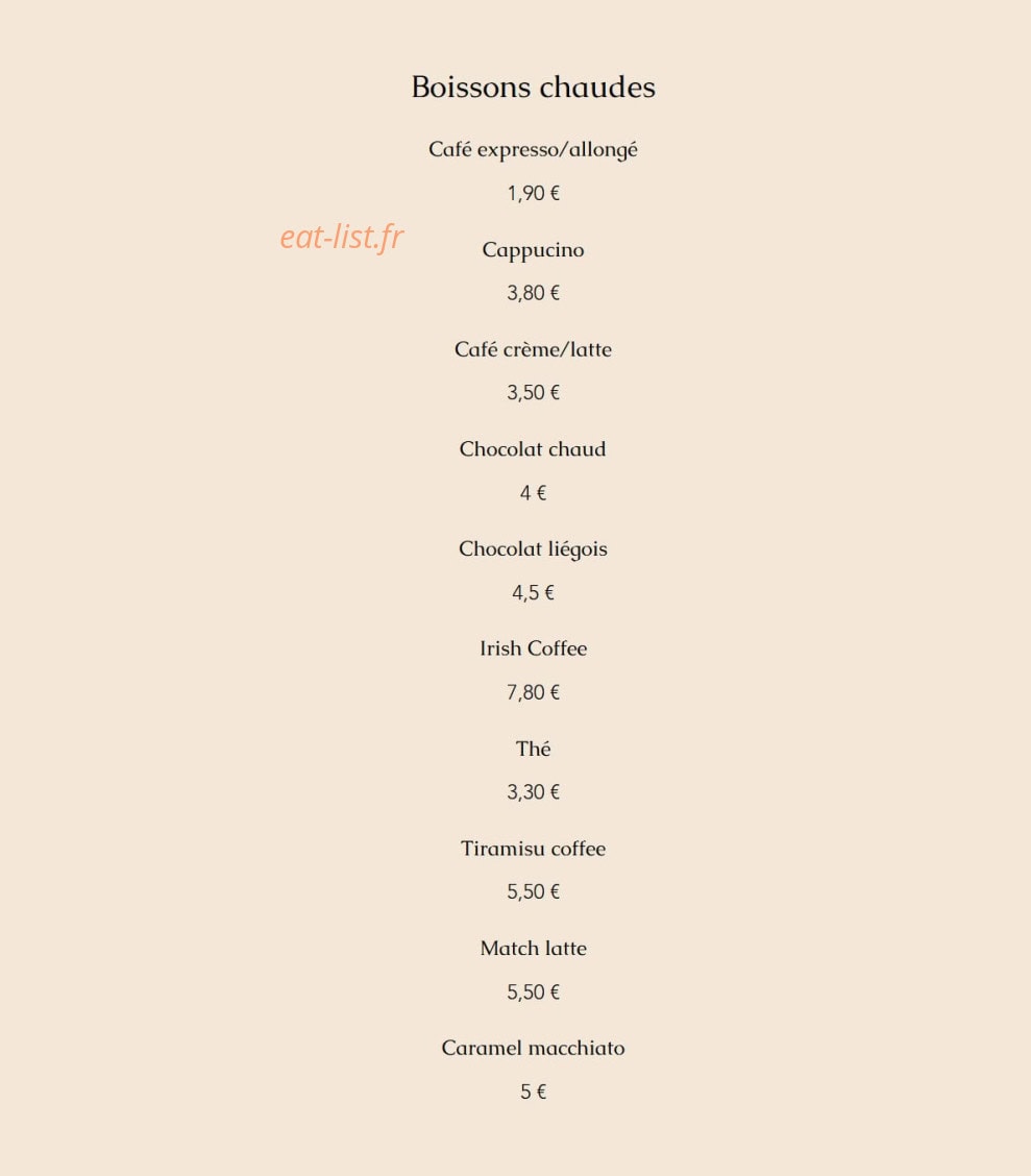 Brunch des Quais — carte page 4