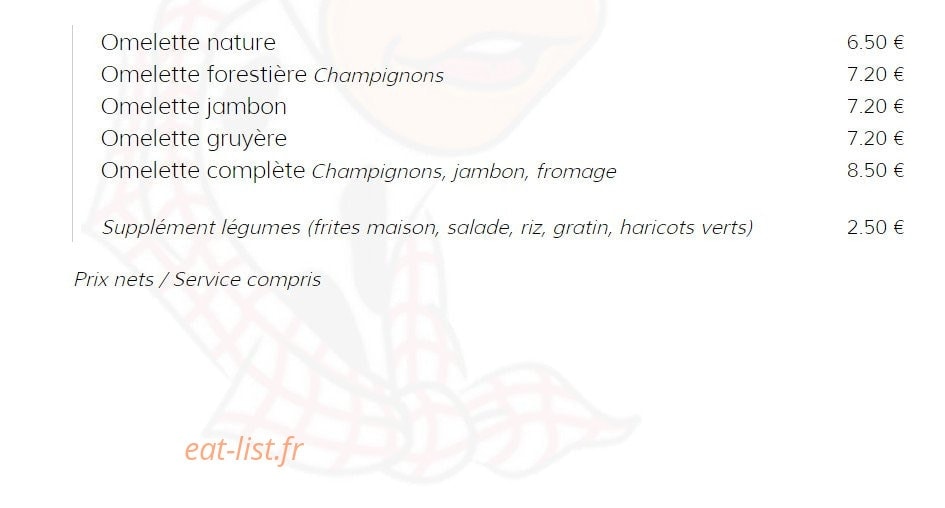 Caen Grill — carte page 4