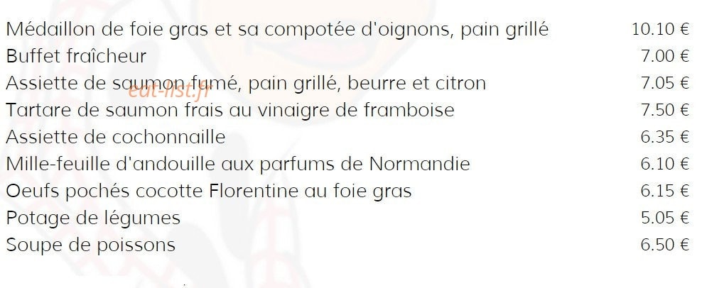 Caen Grill — carte page 2