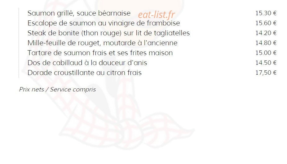 Caen Grill — carte page 8