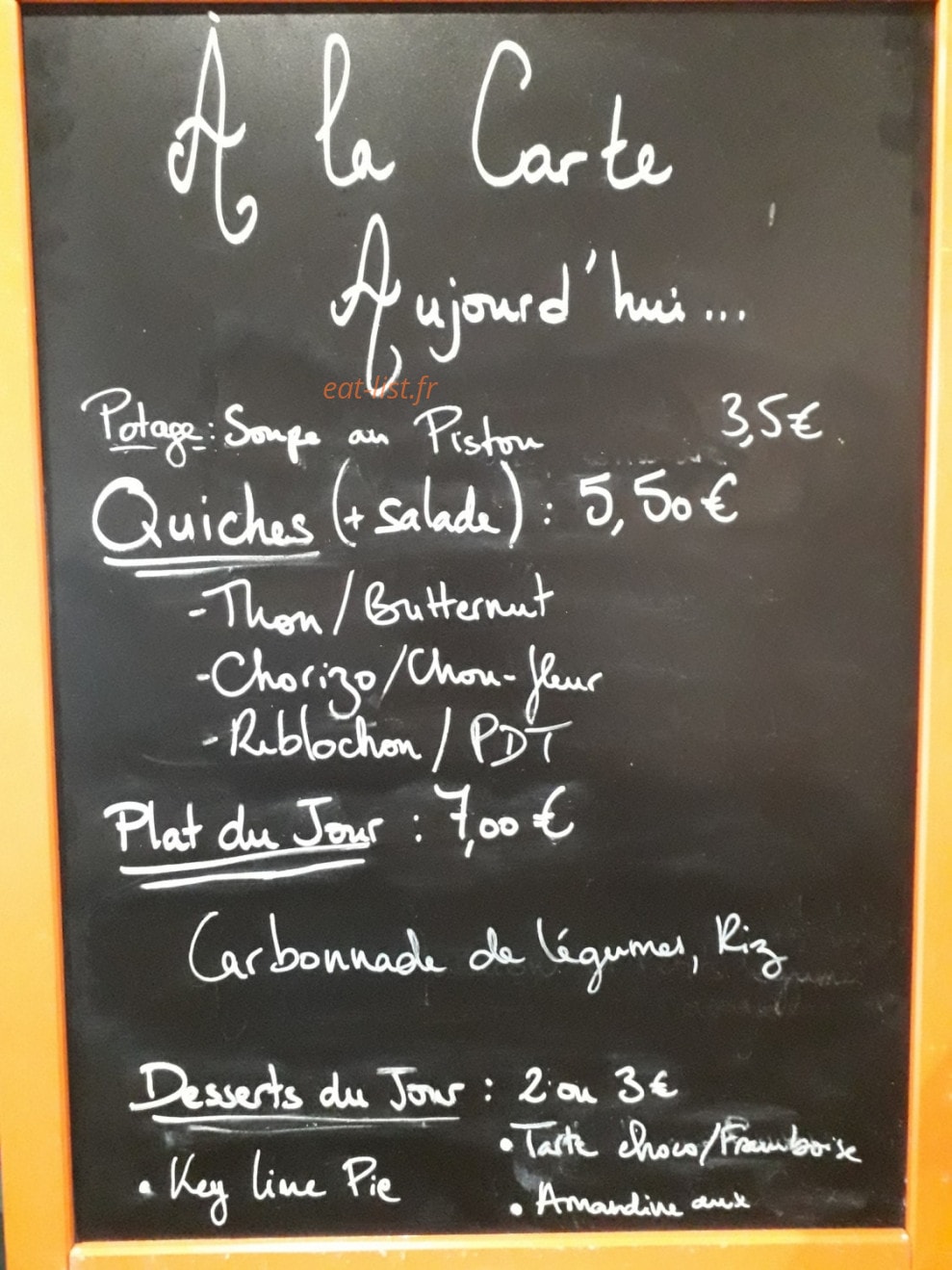 Caramel et Fleur de sel — carte page 1