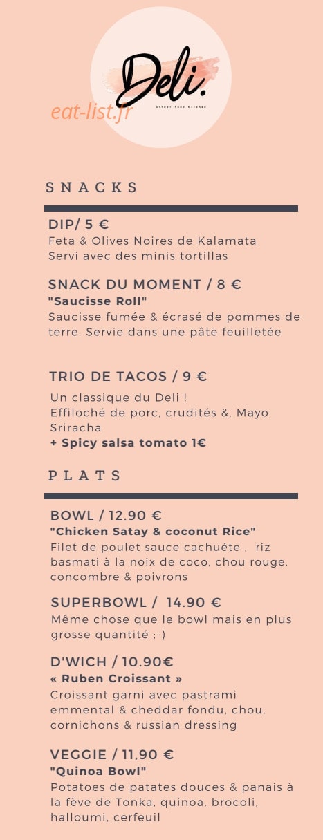 Deli. — carte page 4