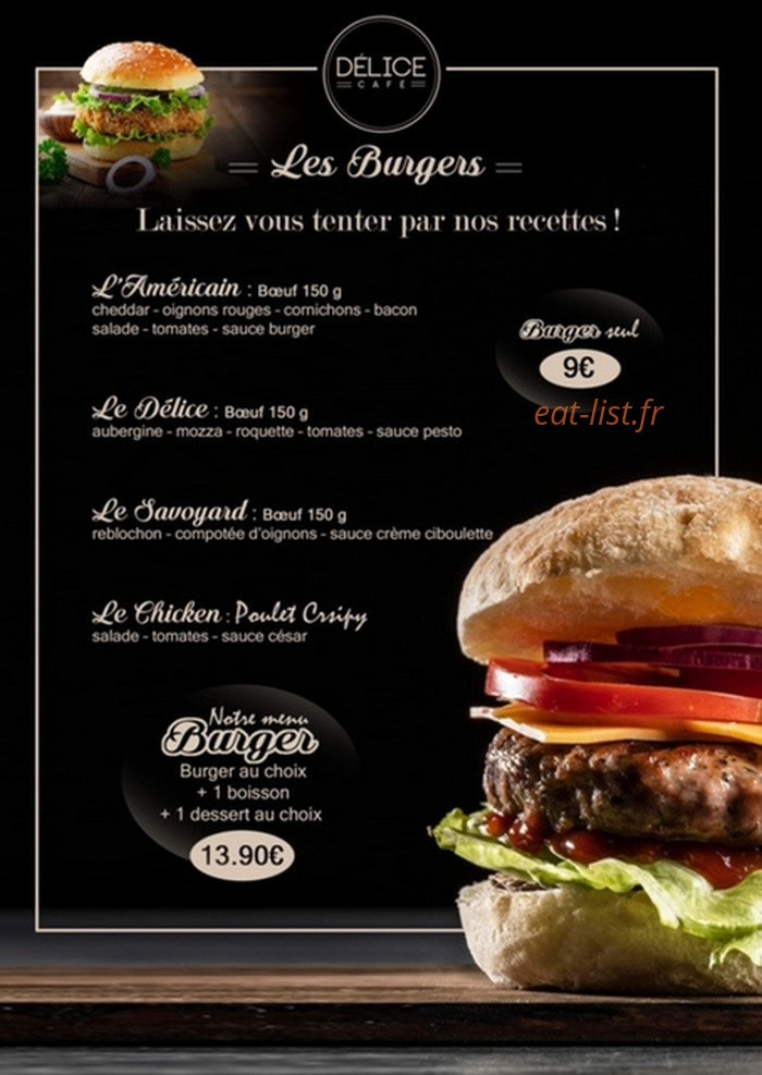 Délice Café — carte page 5