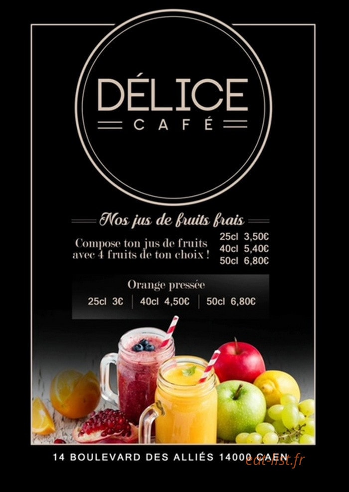 Délice Café — carte page 7