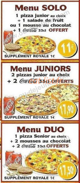 Dynamic Pizza — carte page 7