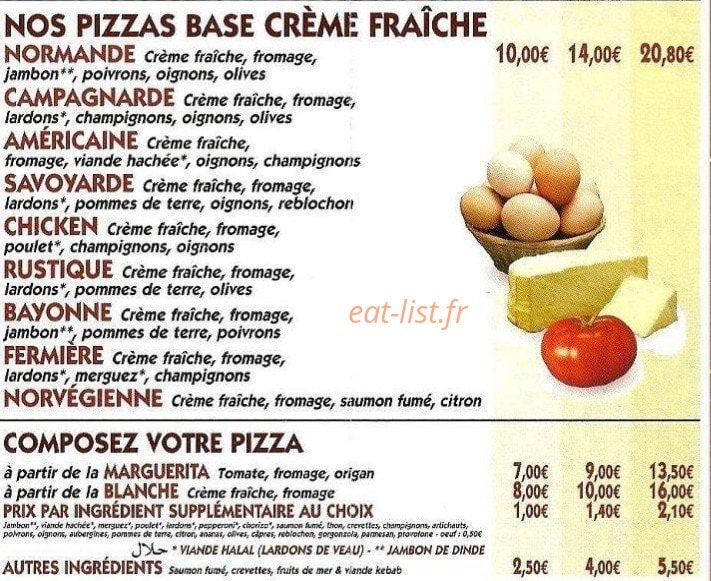 Dynamic Pizza — carte page 3