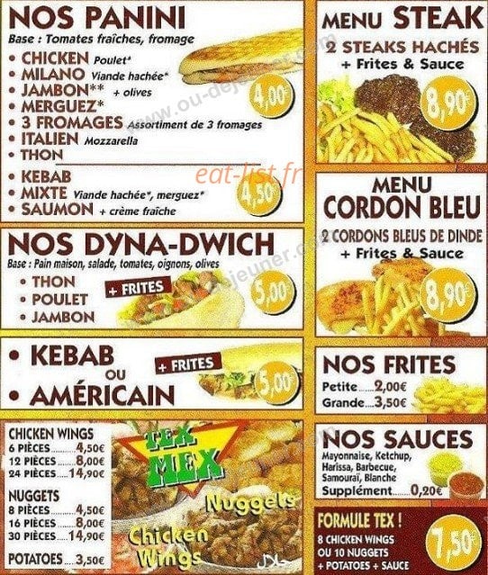 Dynamic Pizza — carte page 5