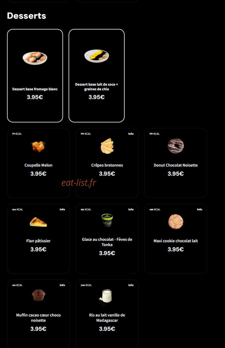 Eat Salad — carte page 6
