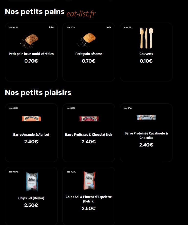 Eat Salad — carte page 7