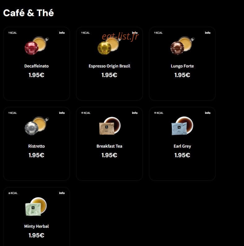 Eat Salad — carte page 8