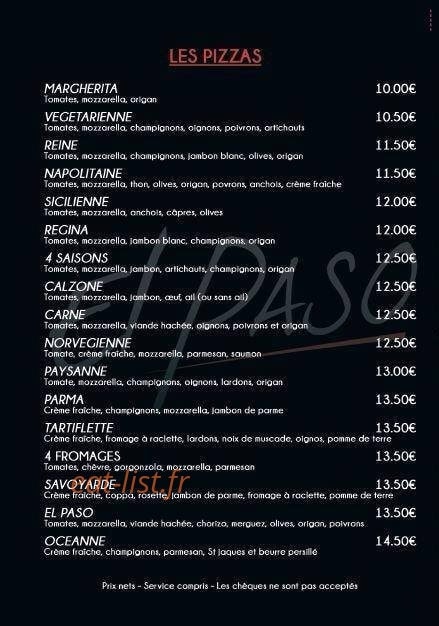 El Passo — carte page 1