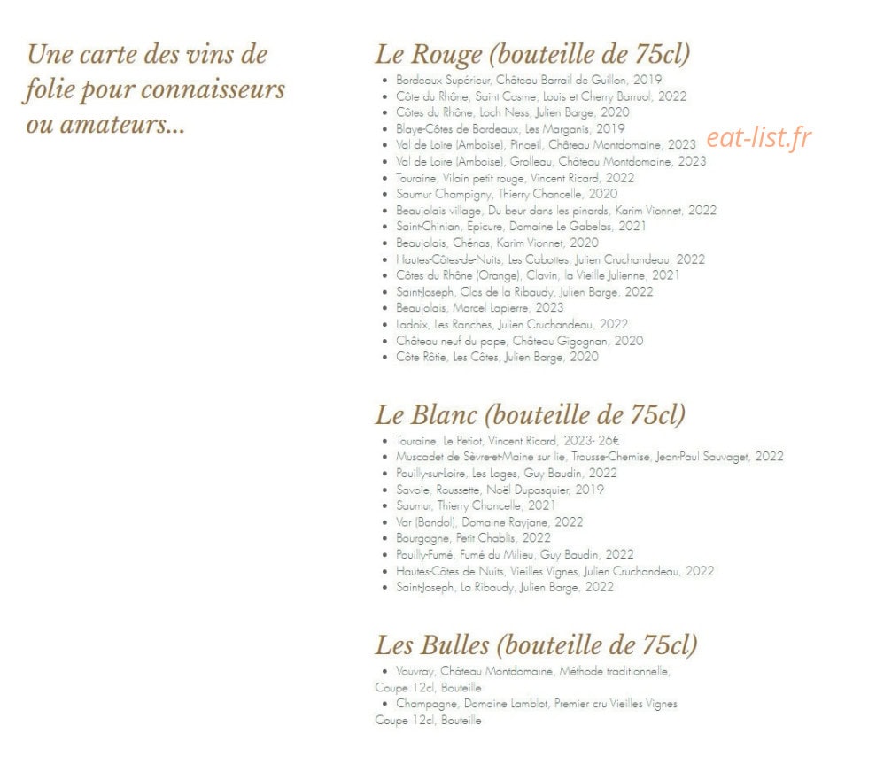 Et Si & Cie — carte page 2