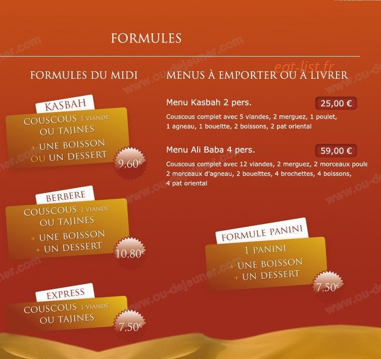 Fleur Du Desert — carte page 8