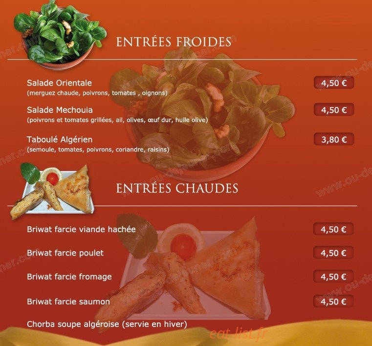 Fleur Du Desert — carte page 1