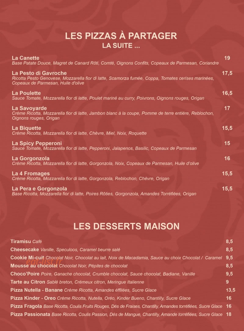 Gavroche — carte page 5