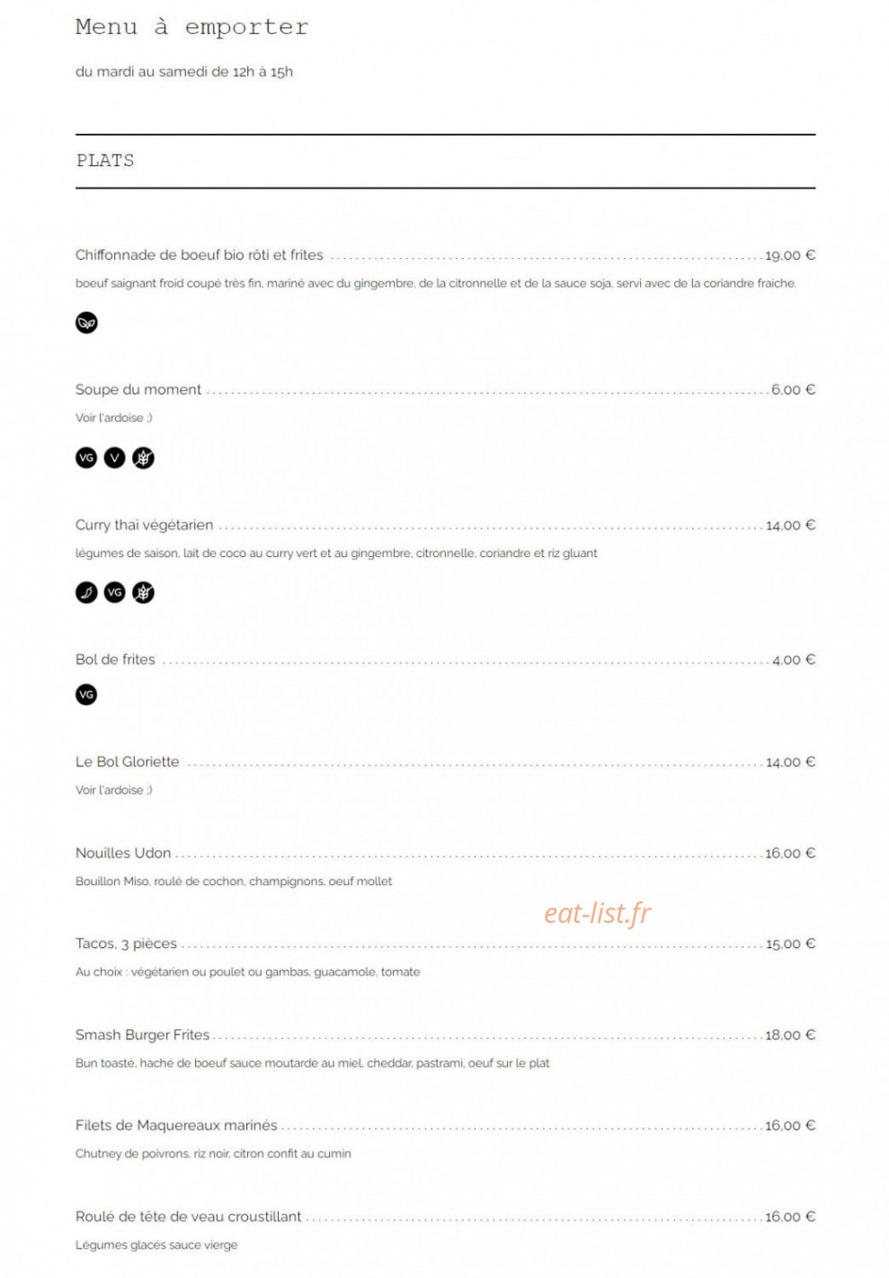 Gloriette — carte page 3