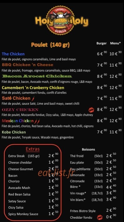 Holy Moly — carte page 2