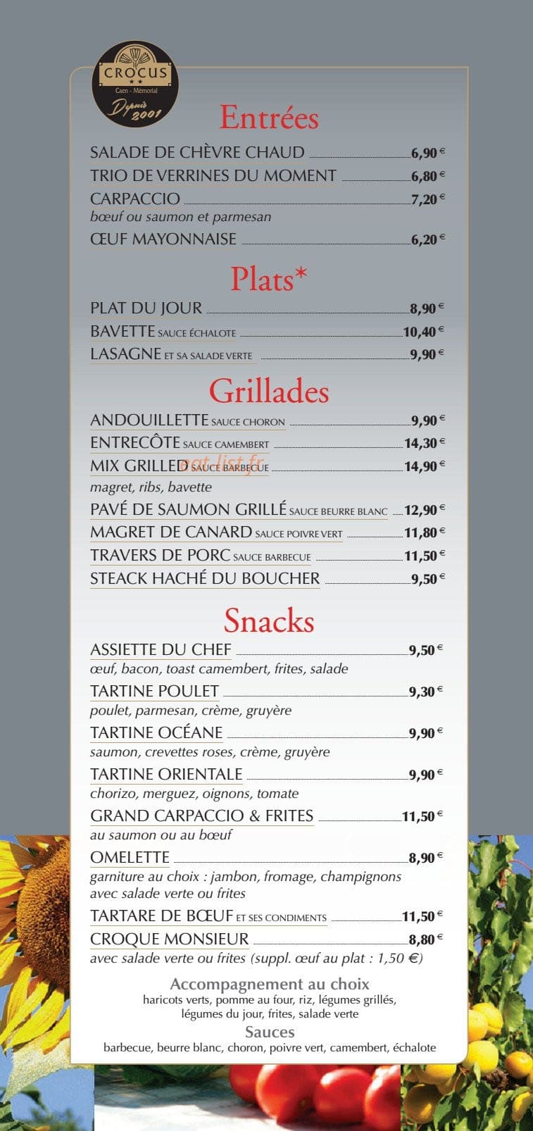 Hôtel Crocus — carte page 3