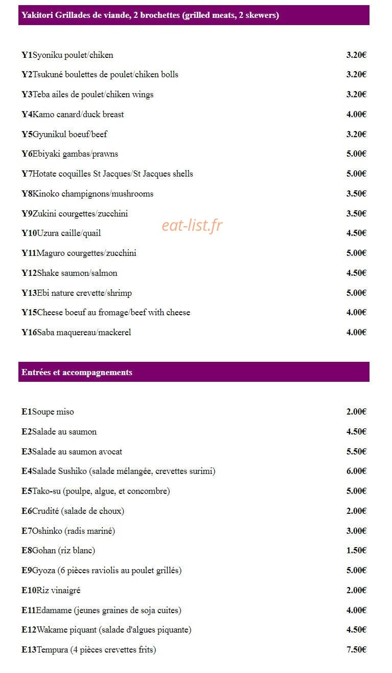 Jap'Asian — carte page 5