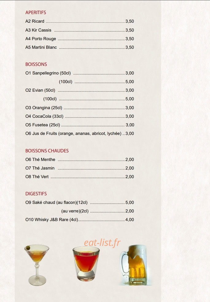 Kebab de la gare — carte page 16