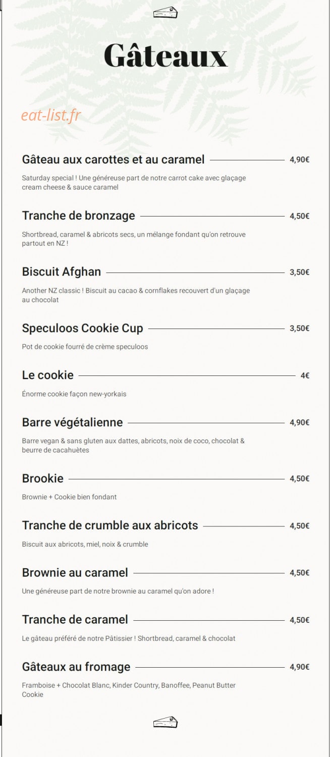 Keys Coffee House — carte page 4