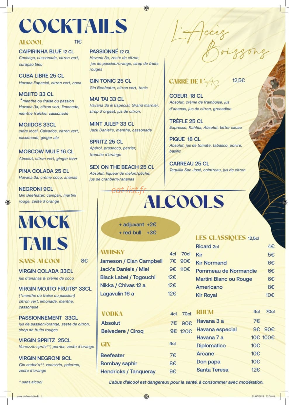 L'Accès Soir — carte page 3