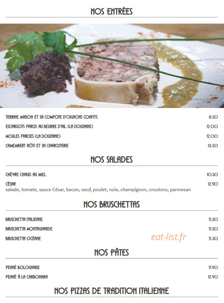L'Improviste — carte page 1