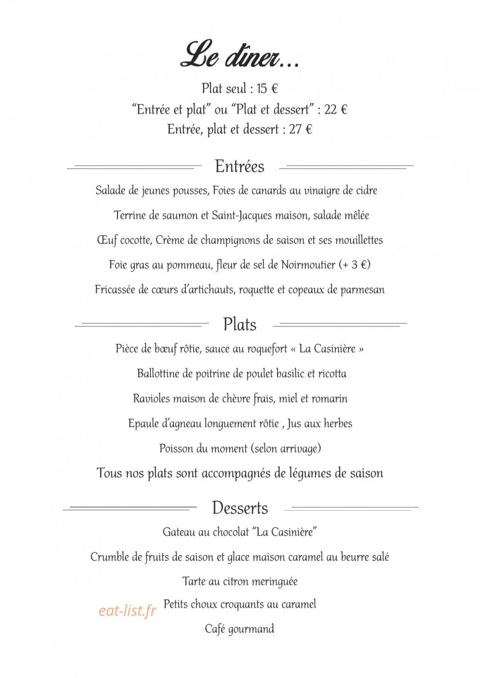 La Casinière — carte page 3
