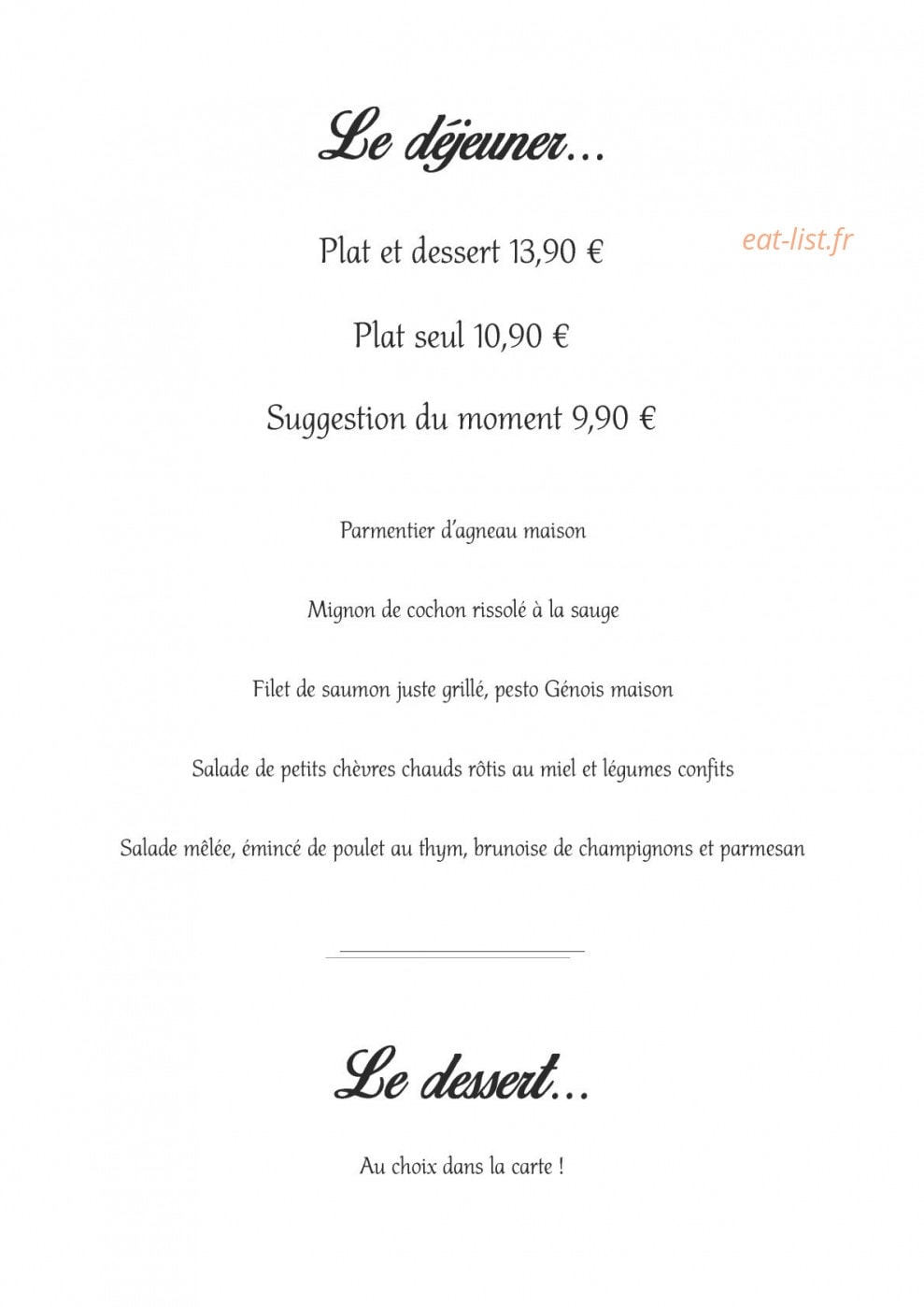 La Casinière — carte page 2