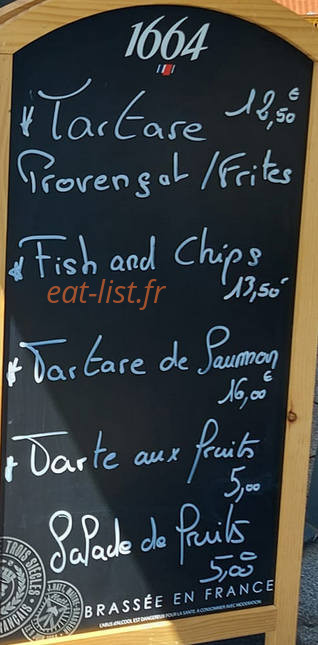 La crêperie de Beaulieu — carte page 1