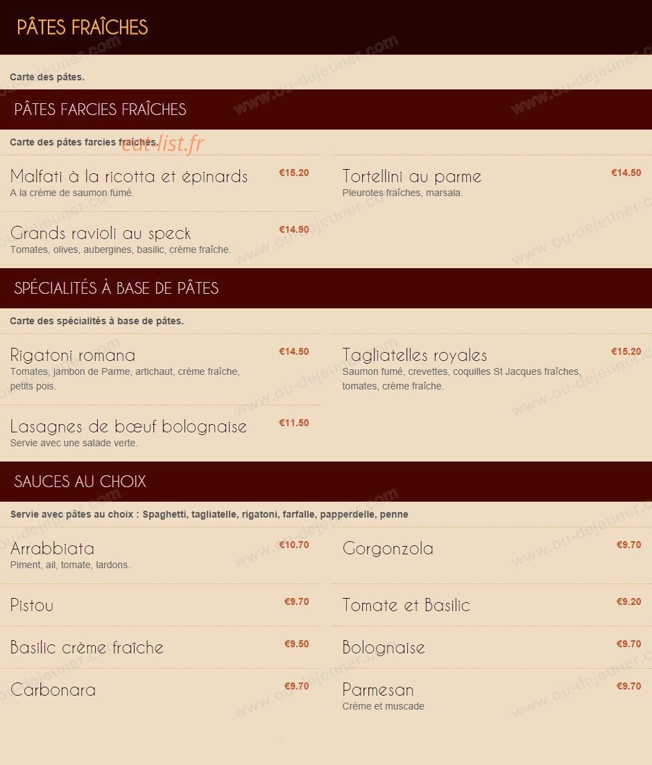La Medicis — carte page 4