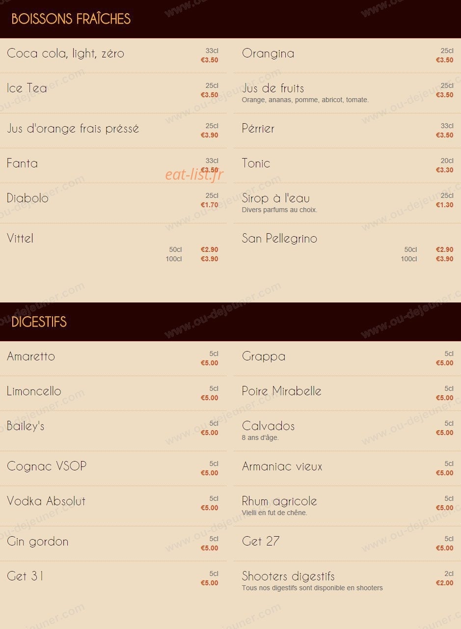 La Medicis — carte page 12